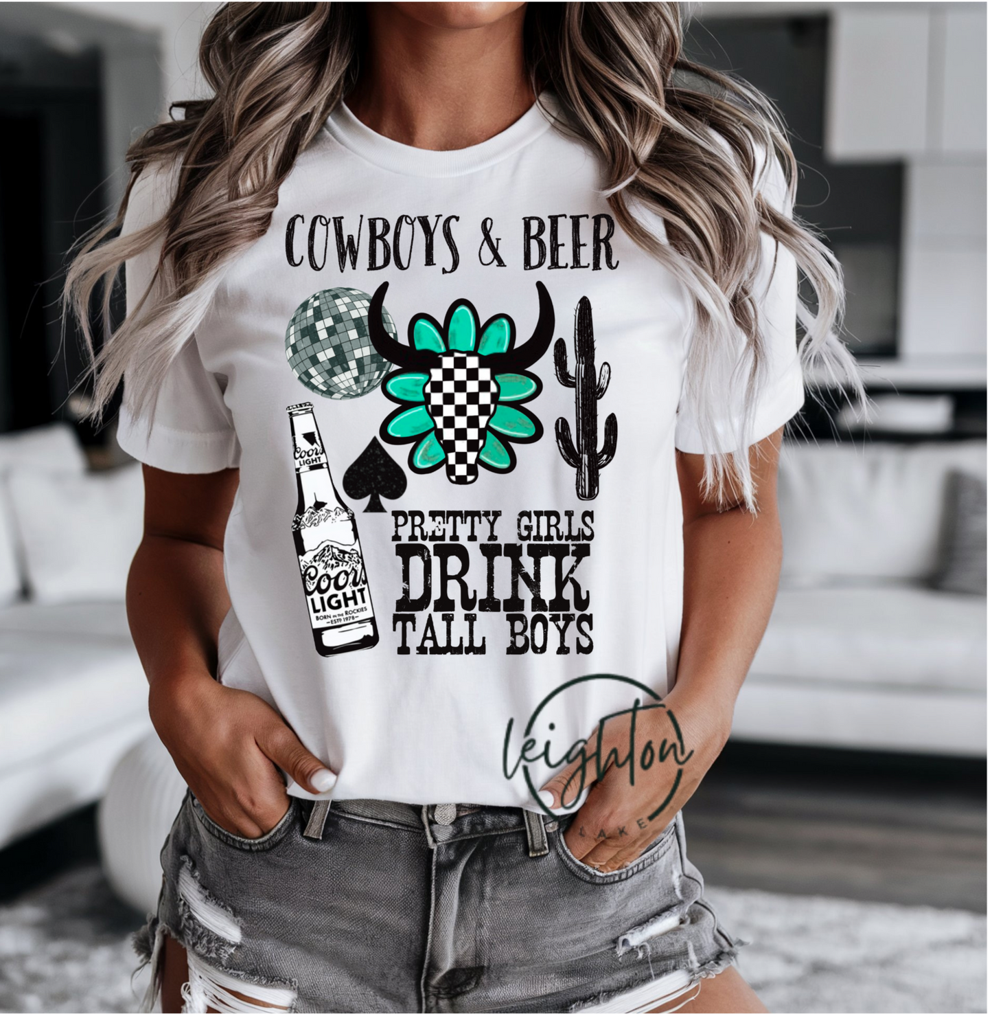 Cowboys & Beer Collage TEE