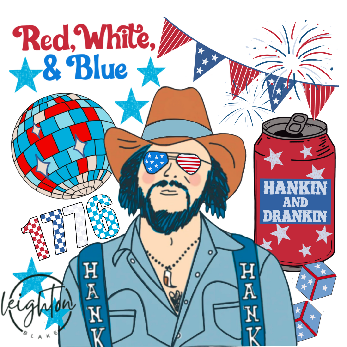 Hank Patriotic PNG