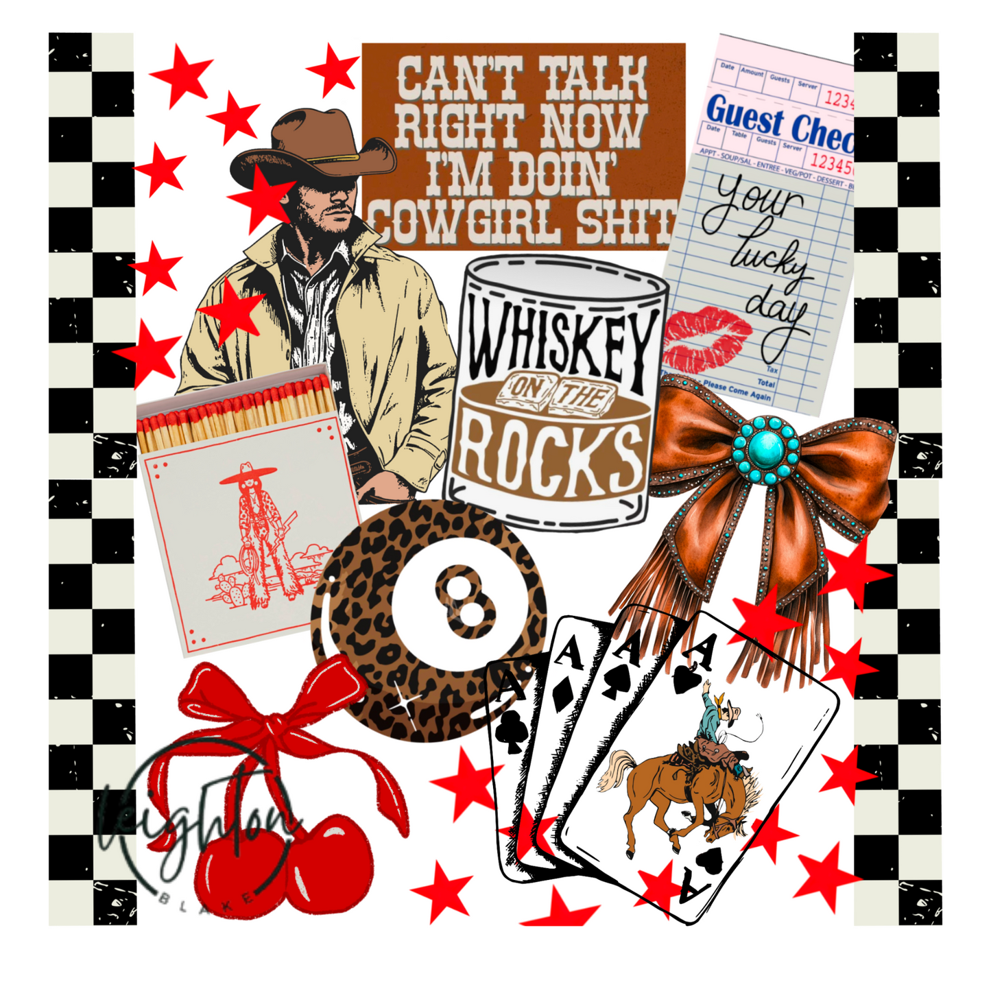 Western Collage PNG.