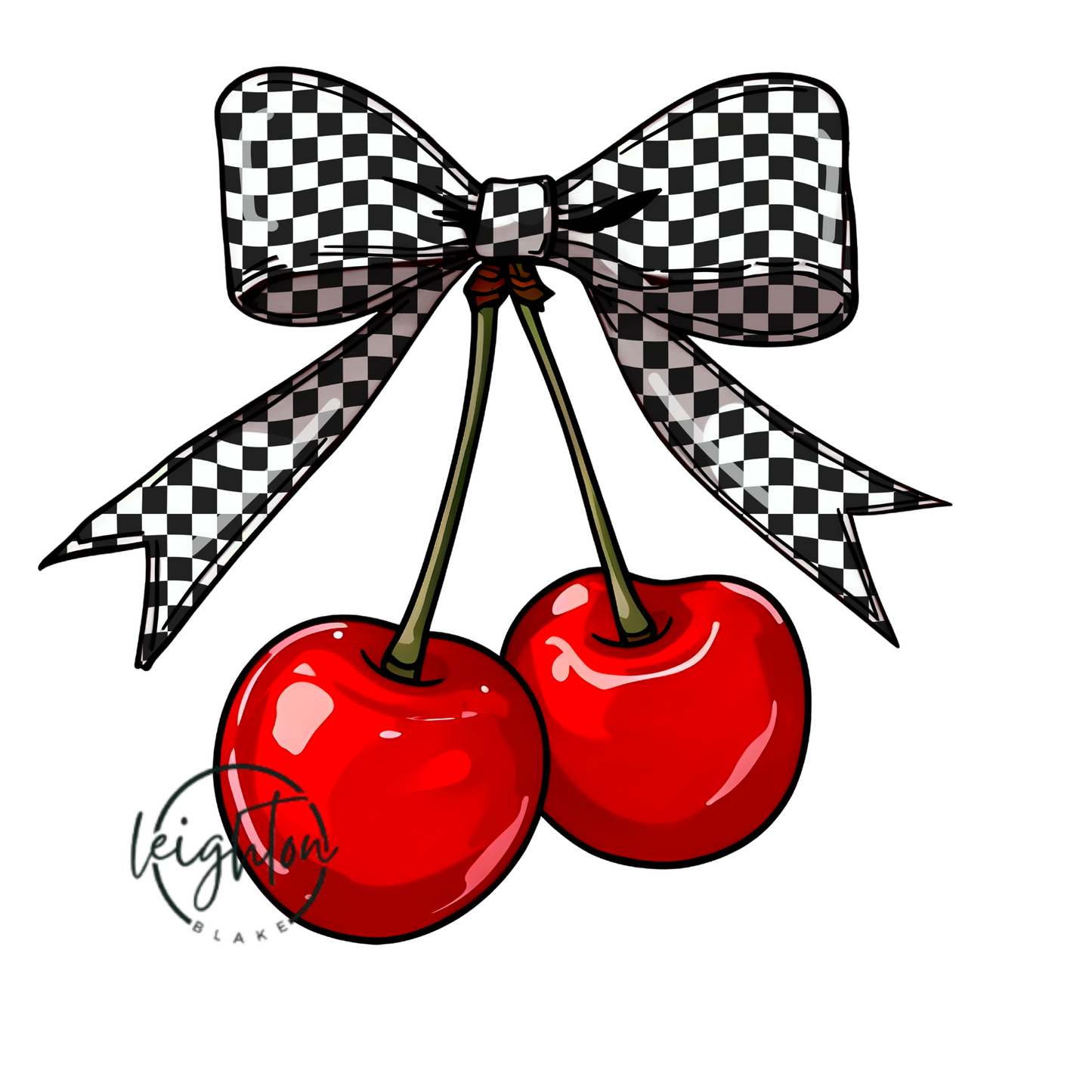 Checkered Cherries PNG