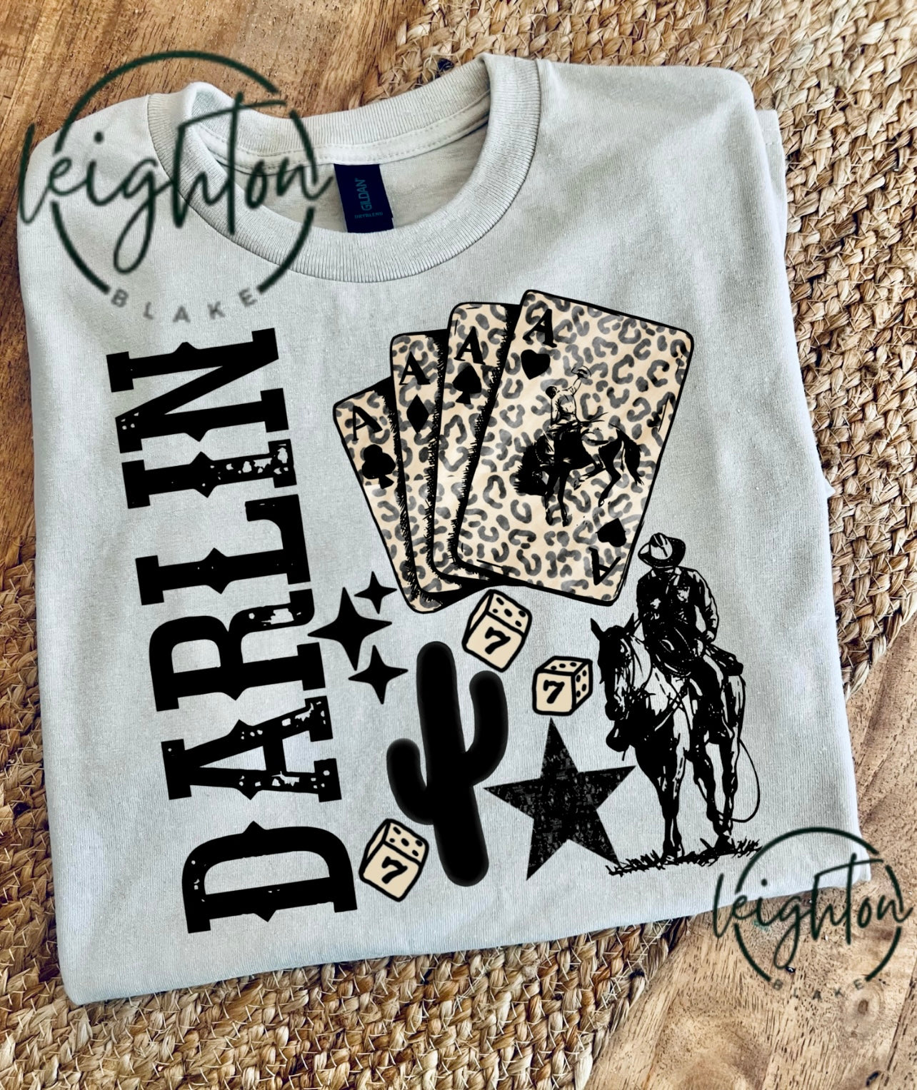 Western Darlin Collage Tee