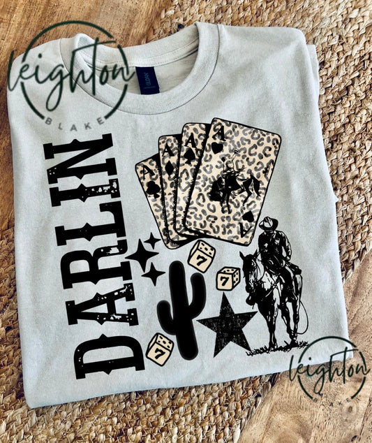 Western Darlin Collage Tee