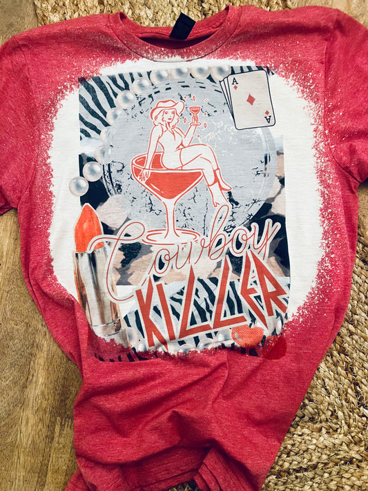 BLeached Cowboy KIller Tee