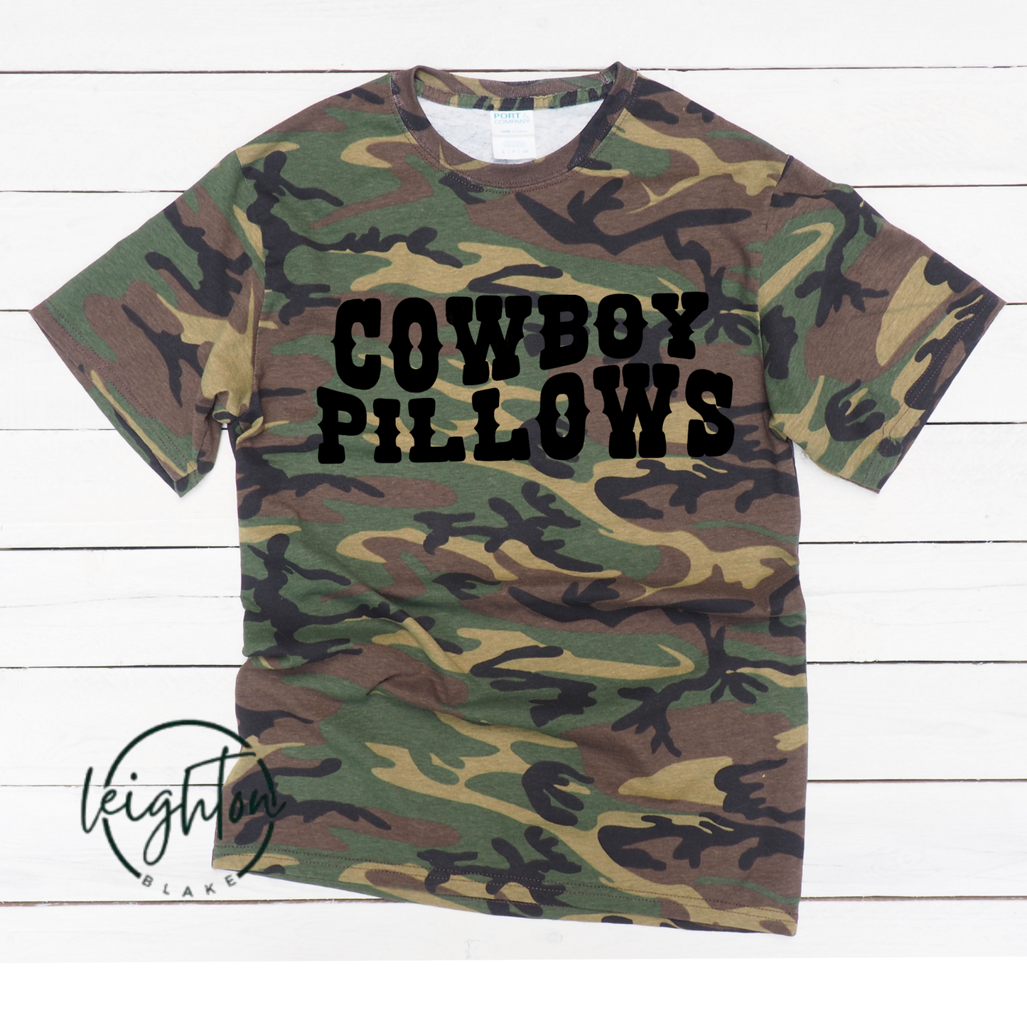 Cowboy Pillows Camo Tee