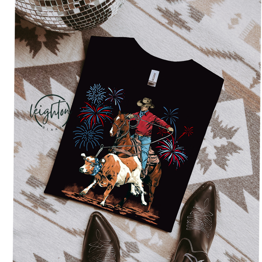 Team Roping Patriortic Tee