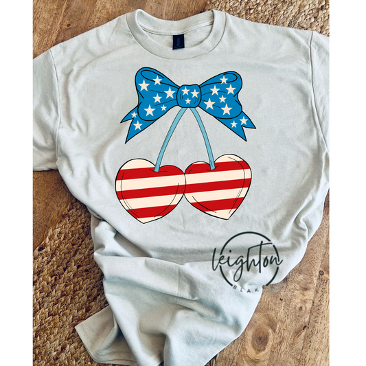 Patriotic Cherry Tee