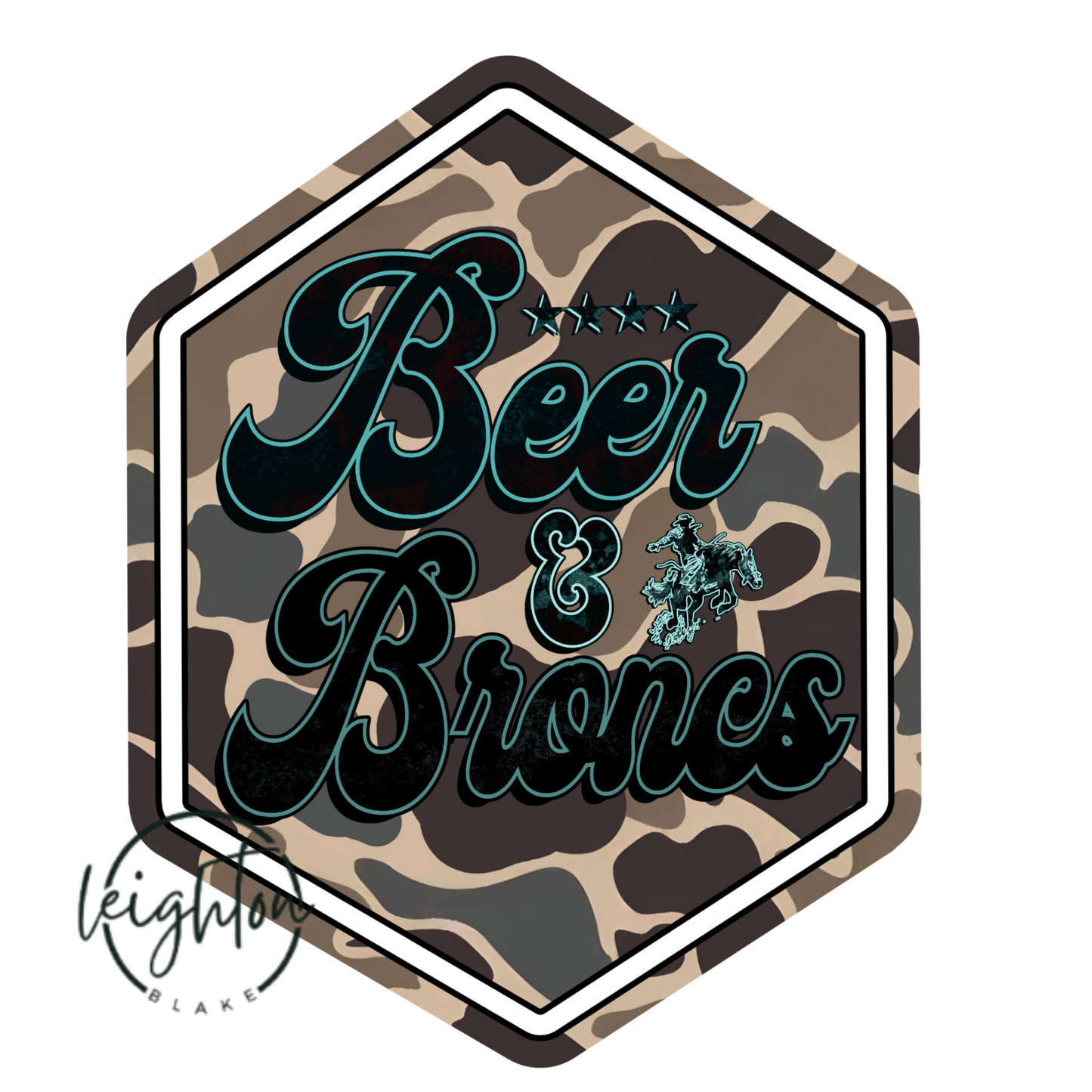 Beer & Broncs PNG