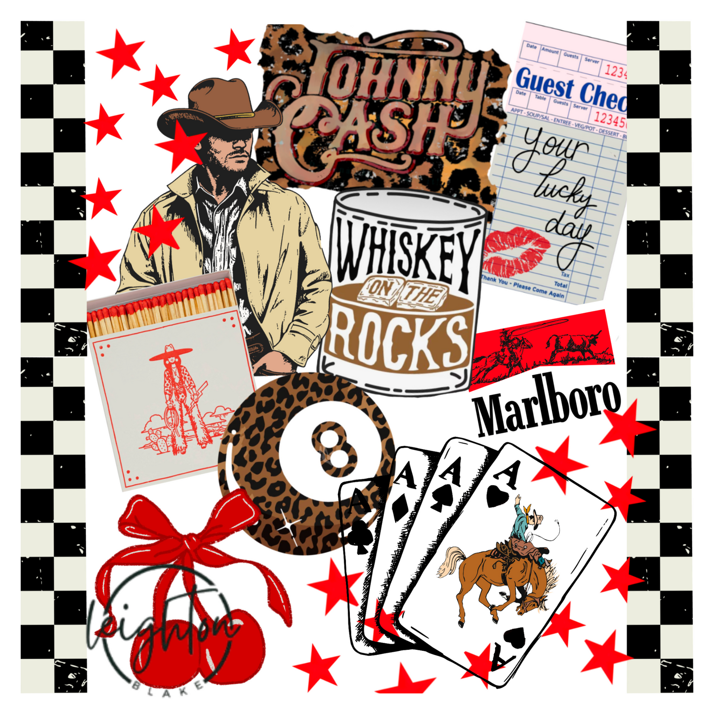 Western Collage PNG