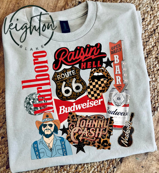 Western Collage Tee