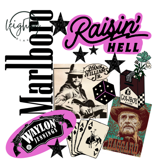 Western Malboro Raisin' Hell PNG