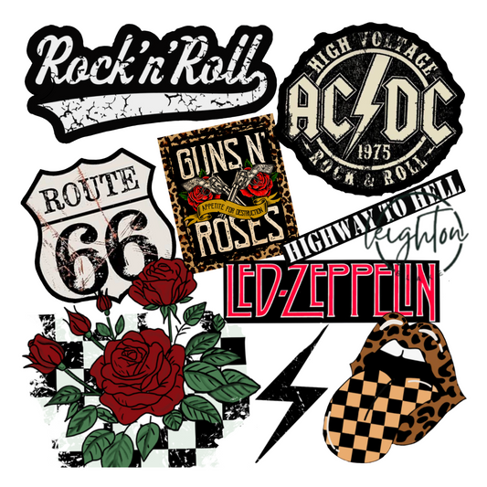 Rock n Roll Collage PNG