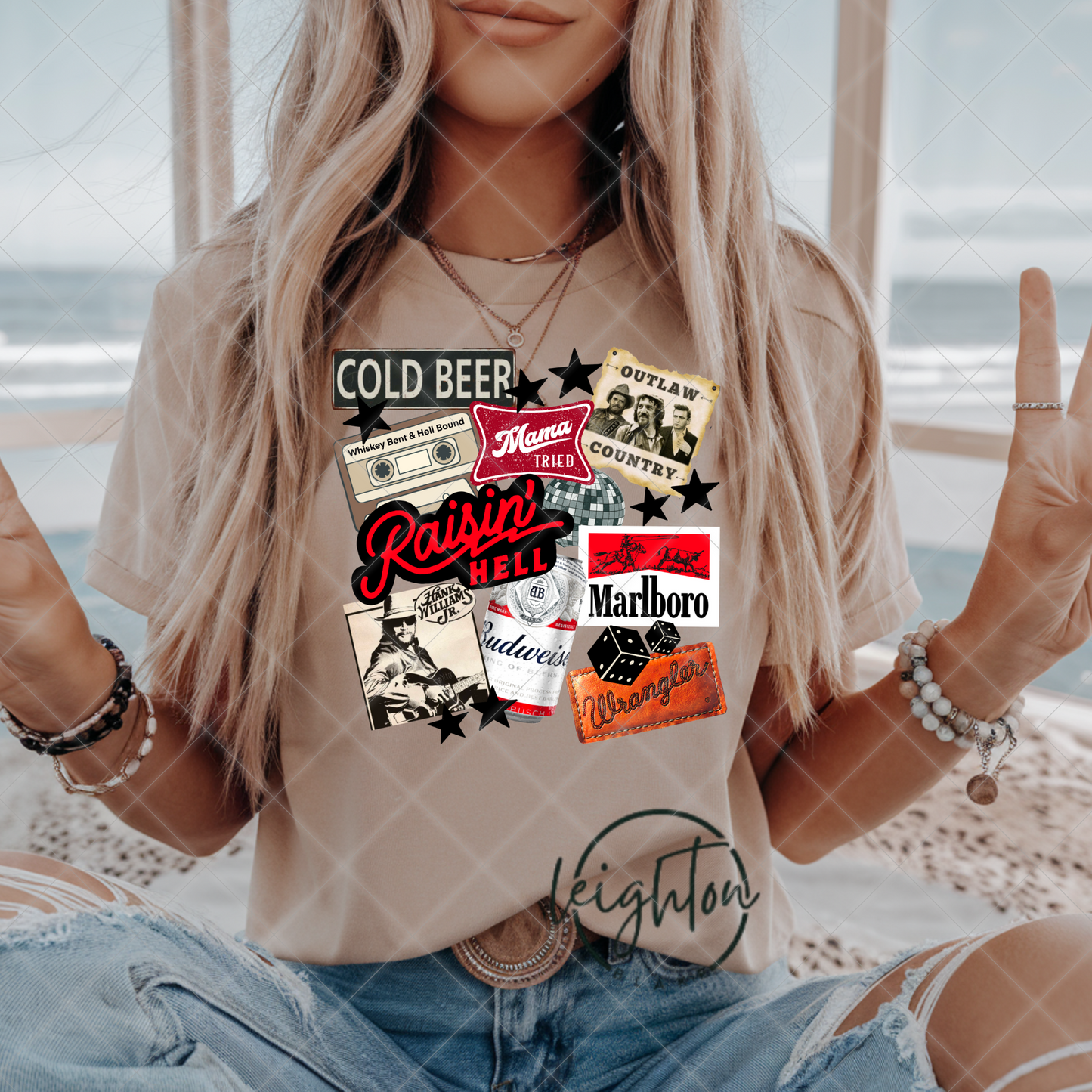 Western Collage Outlaw Tee