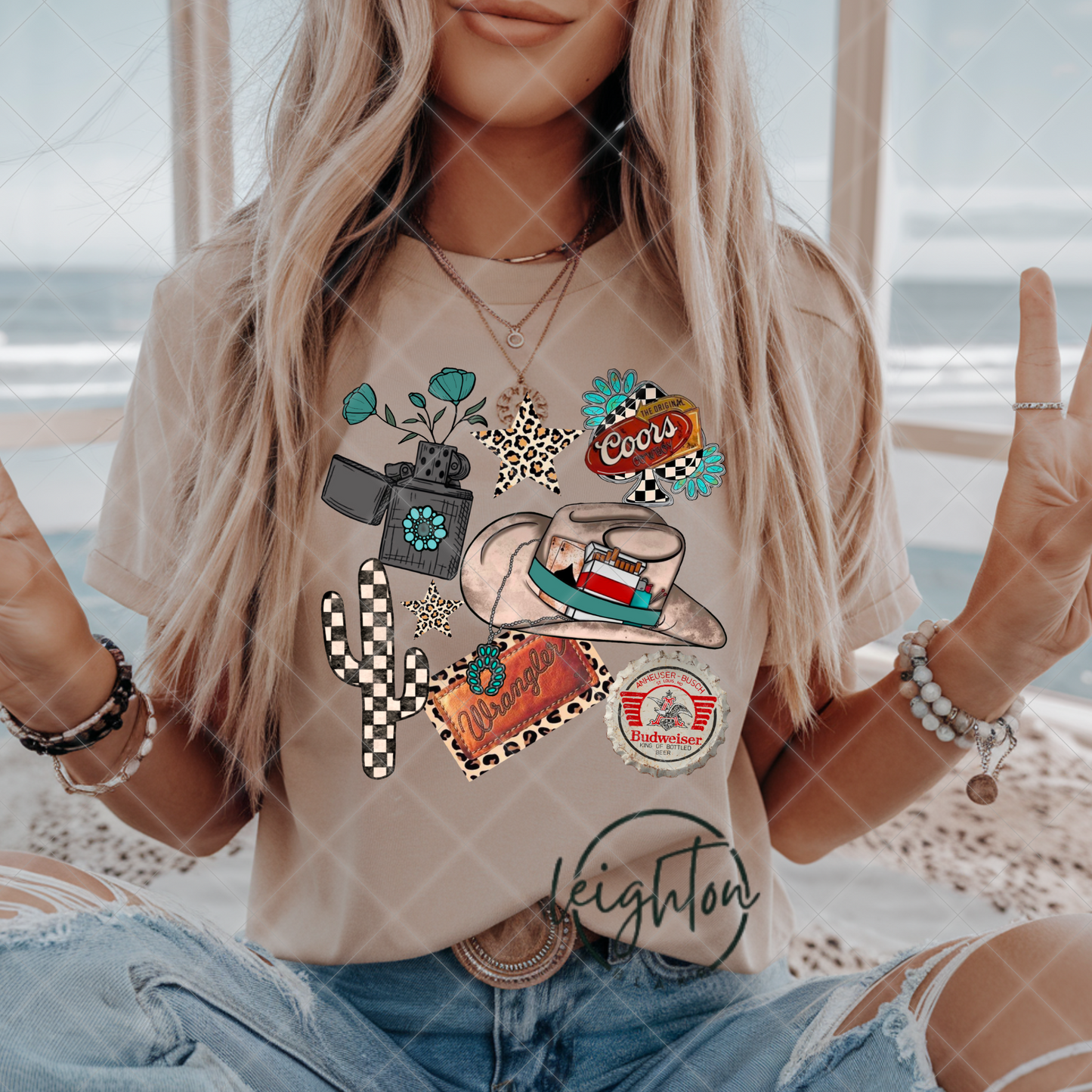 Western Collage Tee