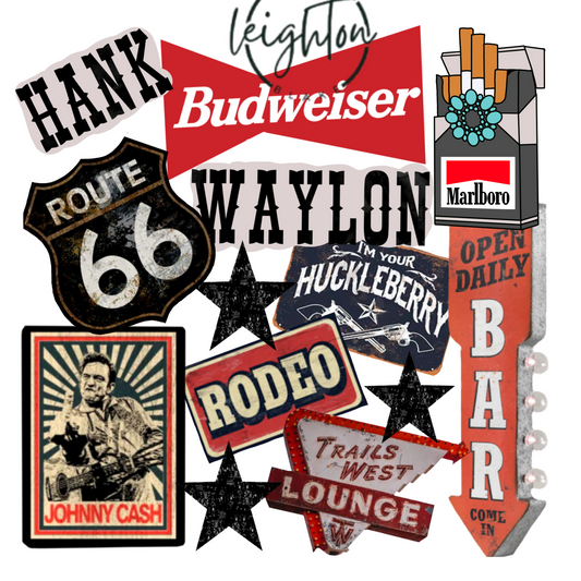 Western Collage PNG