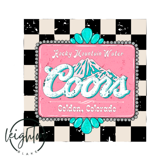 Checkered Coors PNG